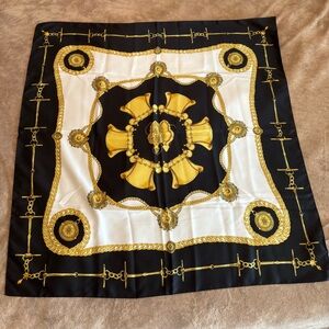 Elegant Black and Gold Scarf